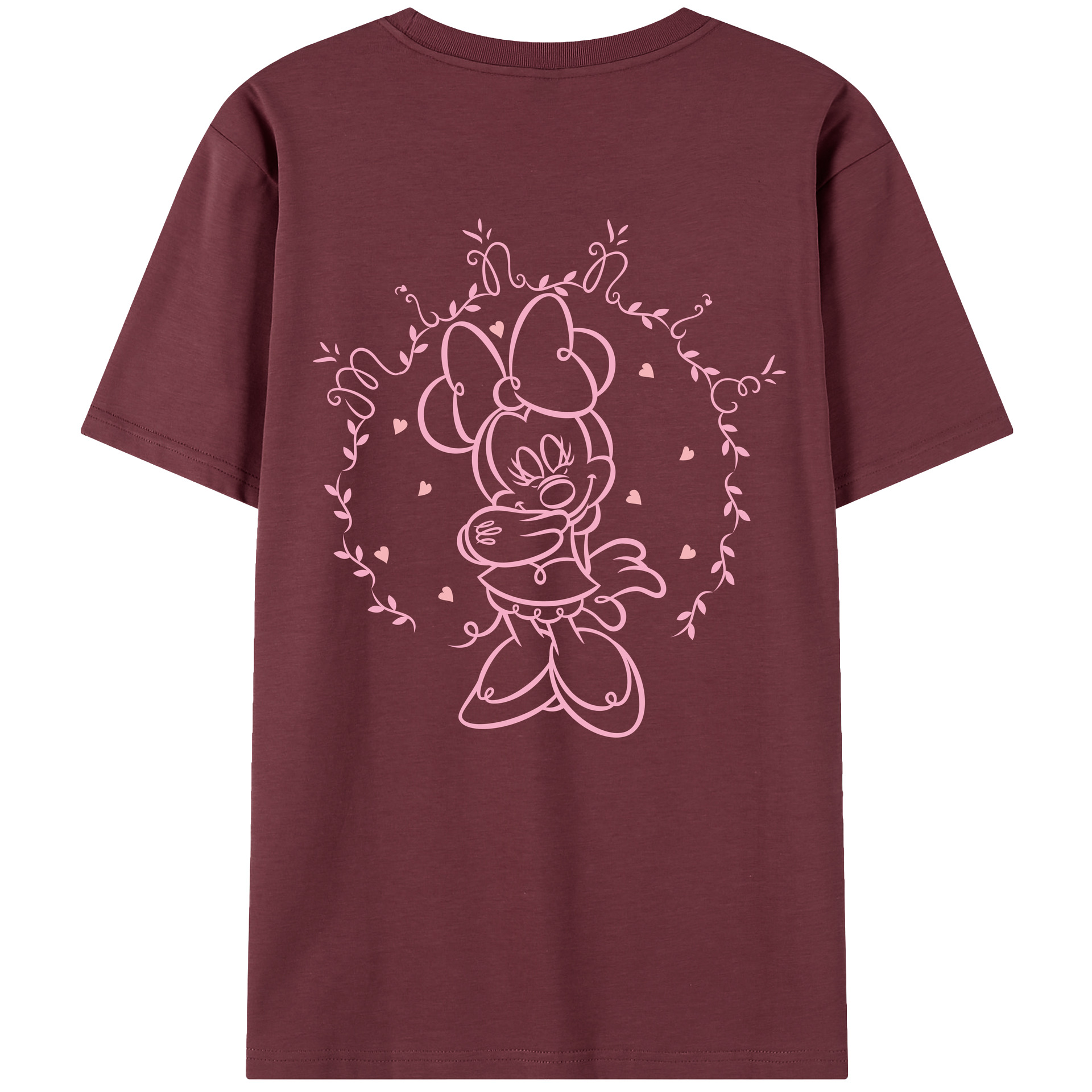 （画像用） ミッキーマウス Mickey Mouse 綿100％半袖Tシャツ（背面プリント）